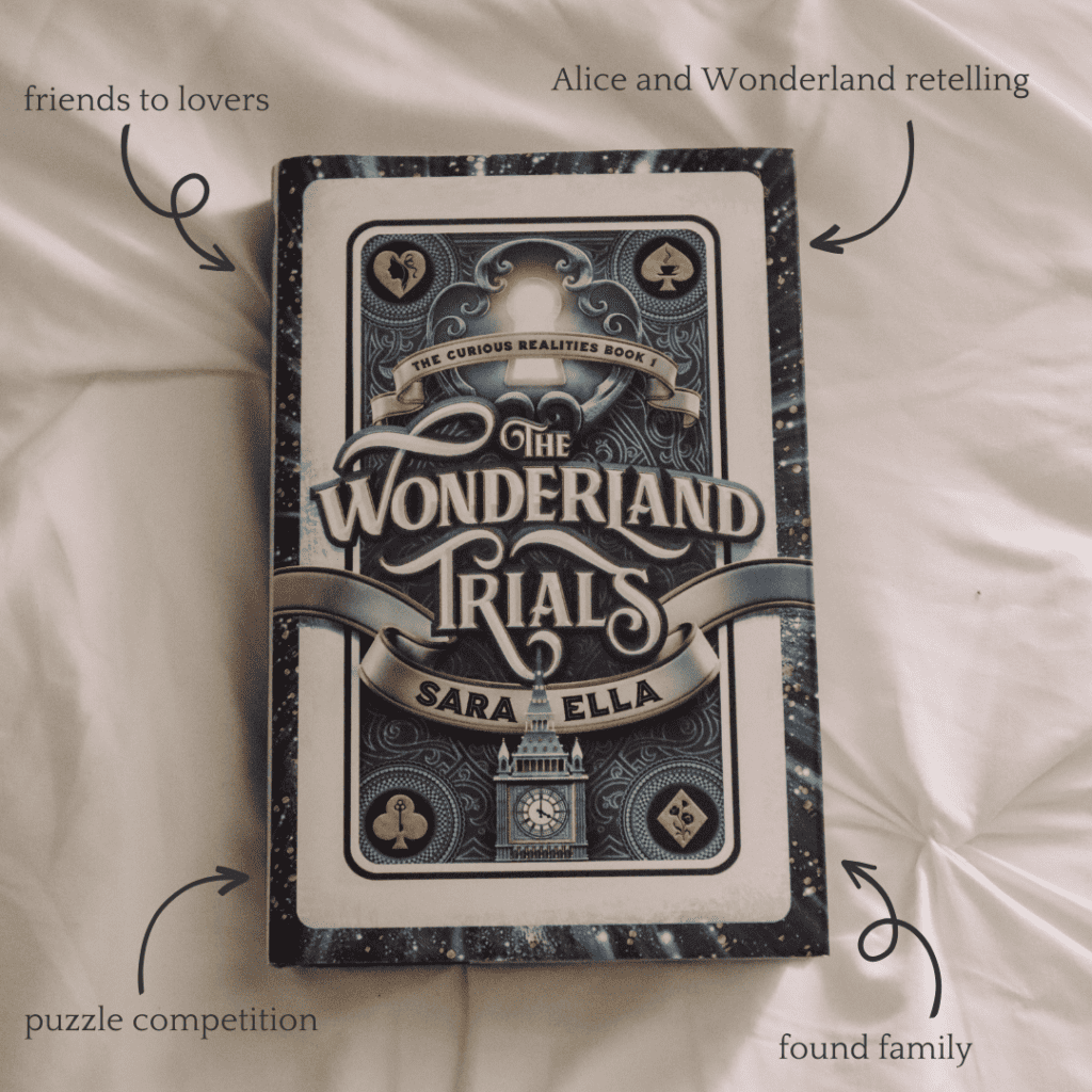The Wonderland Trials by Sara Ella book flatlay